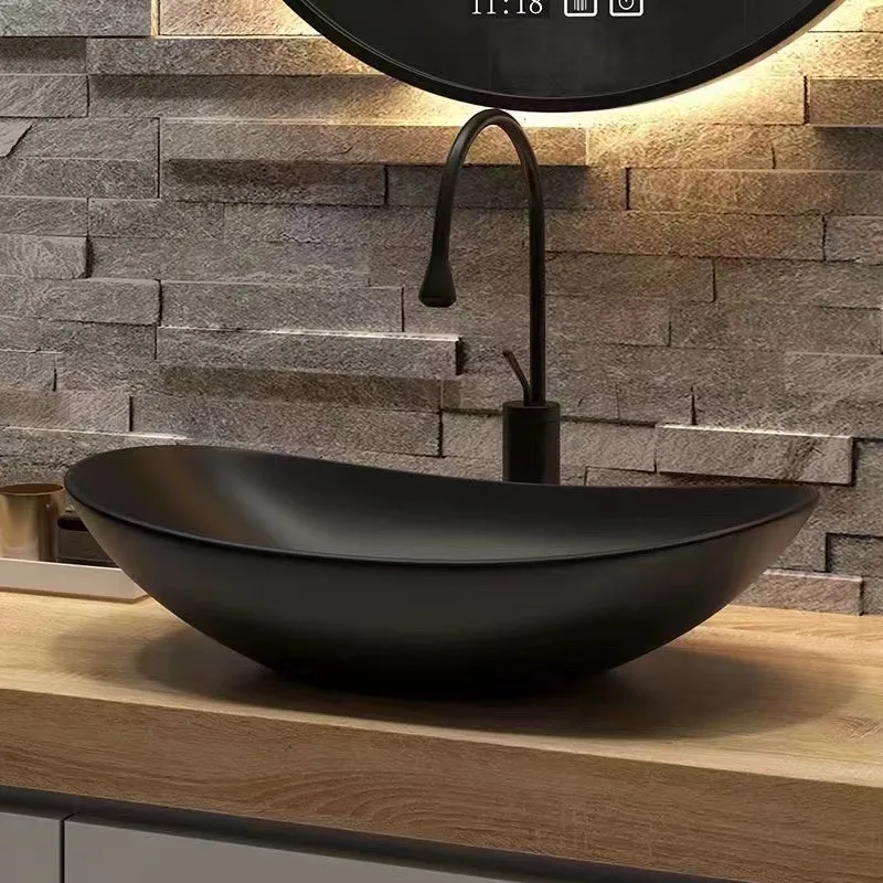 China Sanitary Ware Sink Lavabo Ceramic Washbasin Bathroom Sink Counter Top White Wash Basin
