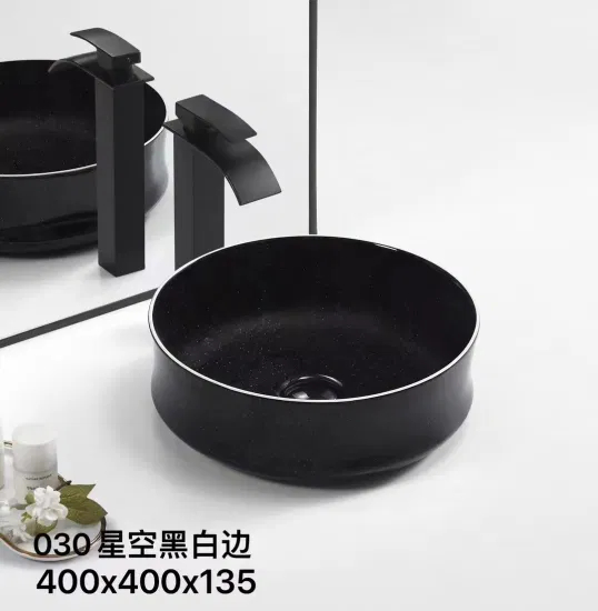 High Quality No Hole Ceramic Oval Bathroom Sink Lavabo Table Top Hand Wash Basin