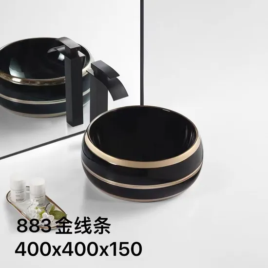 China Wholesale Modern Lavatory Sanitary Ware Round Countertop Ceramic Hand Wash Basin Bathroom Sink