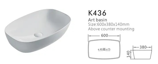 Wholesale Price Sanitary Ware Art Vanity Countertop Bathroom Sink Ceramic Wash Basin