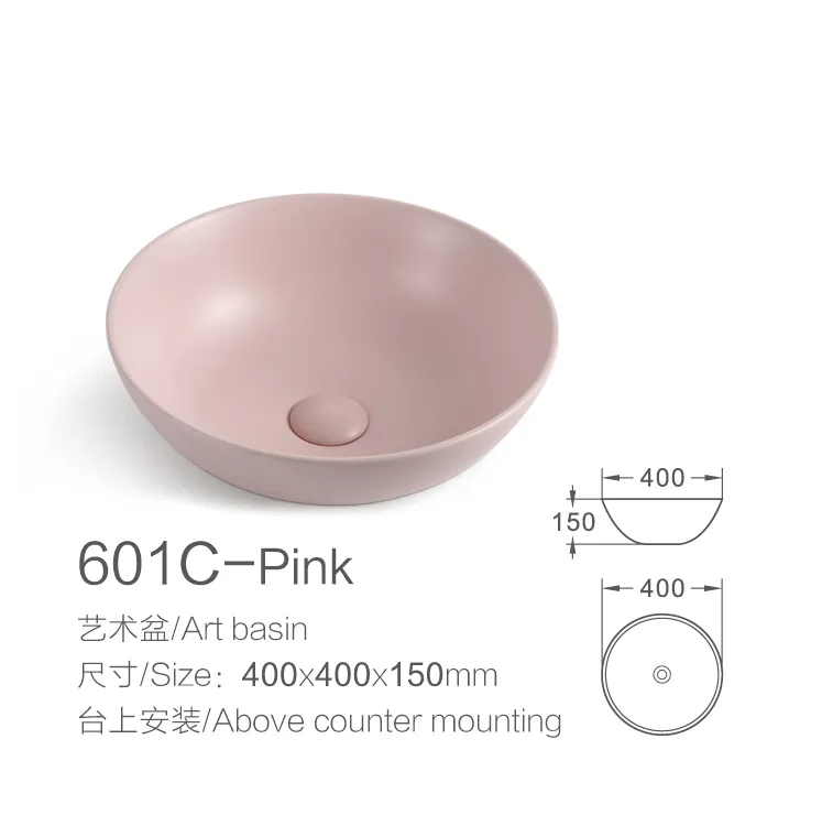 China Wholesale Hotel Price Custom Colour Sanitary Ware Ceramic Art Sink Bathroom Wash Basin