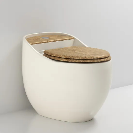 China Manufacturer New Egg Shape Colorful Toilet Siphon Jet Flush Toilet Seat Wc Bowl Saving Water Bathroom One Piece Toilet