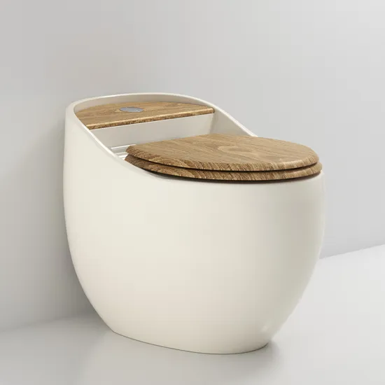 China Manufacturer New Egg Shape Colorful Toilet Siphon Jet Flush Toilet Seat Wc Bowl Saving Water Bathroom One Piece Toilet