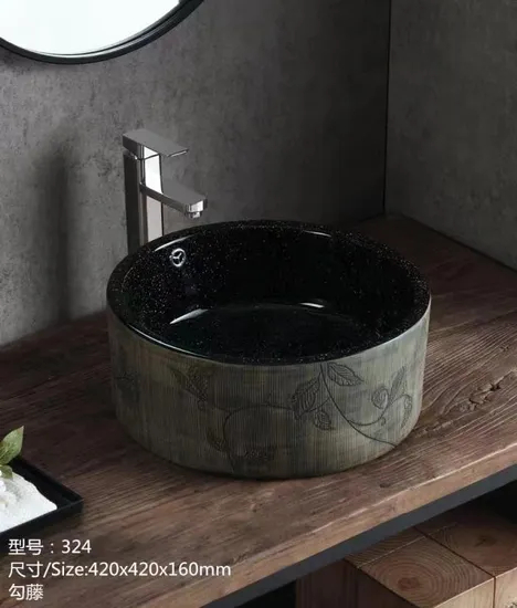 Lavabo Rectangular Ceramic Bathroom Sink Wall Hung Mounted Wash Basin Sinks