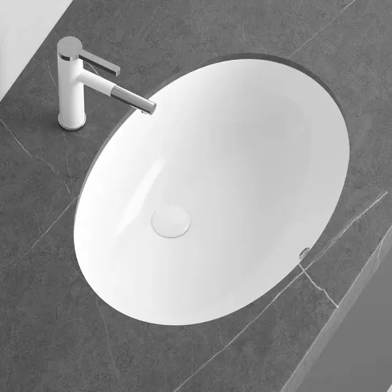 Modern Ceramic Bathroom Sink Sanitary Ware Undercounter Top Wash Basin
