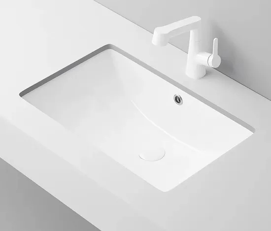 Marble Ceramic Sanitary Ware Wash Basin Sink for Bathroom