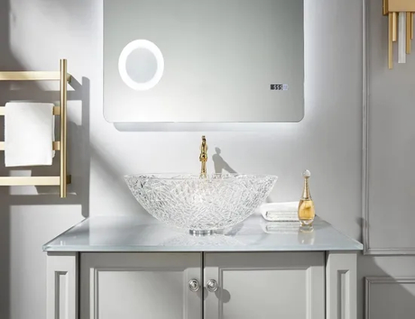 Hot Selling Modern Sanitary Ware Hotel Rooms Bathroom Glass Bowl Basin Color Art Sink