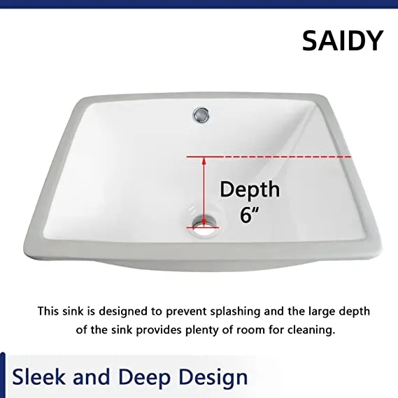 16X11&quot; Undermount Ceramic Lavatory Basin with Cupc Certification