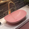 China Sanitary Ware Sink Lavabo Ceramic Washbasin Bathroom Sink Counter Top White Wash Basin