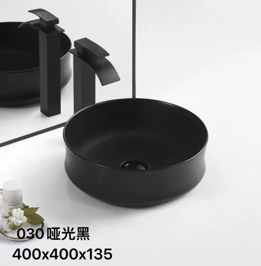Wholesale Above Counter Bathroom Vanity Black One Sink Pedestal Solid Surface Cabinet Vanity Wash Basin