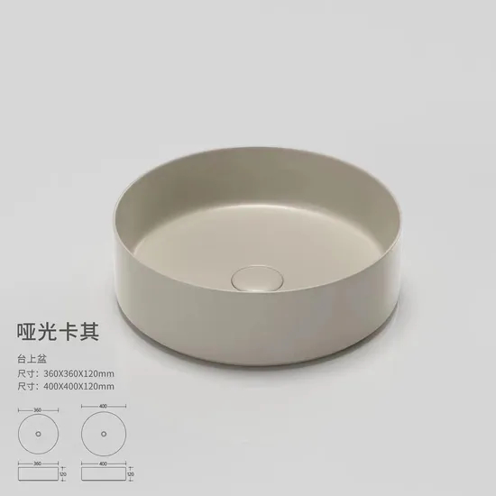 Round Ceramic Wash Basin Sink Lavabo Customized Bathroom Hand Wash Bowl Price Countertop Bathroom Sink