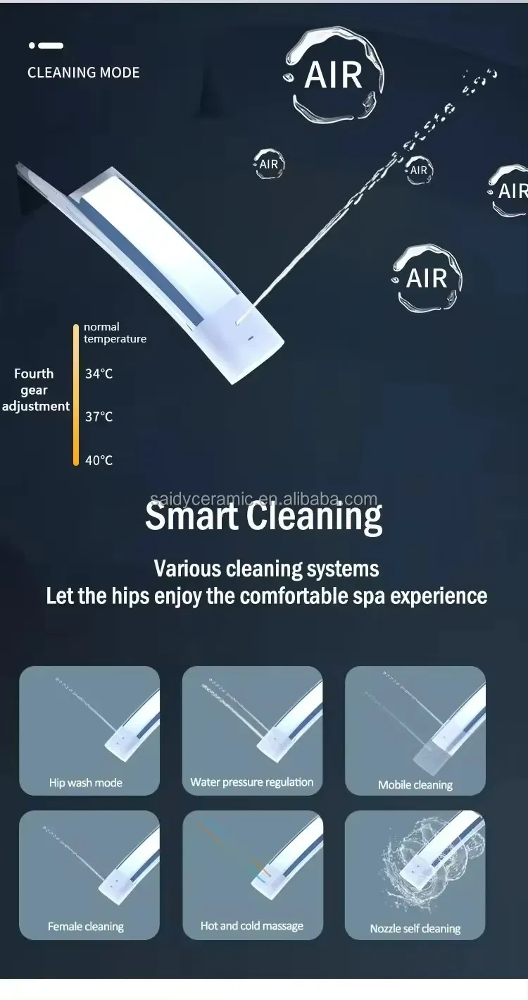 Best Selling Automatic Ceramic Sanitary Ware Smart Bidet Toilet with Tank Bathroom Wc Intelligent