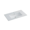 Ceramic Lavatory Wash Basin Rectangle Undermount Thin Edge Vanity Top Single Cabinet Bathroom Sink Wash Basin