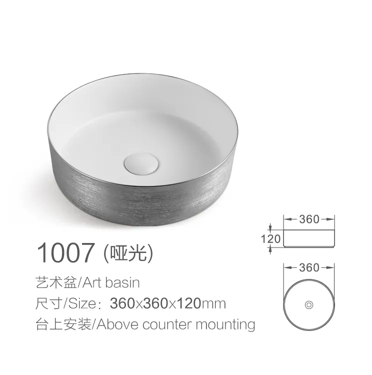 China Wholesale Sanitary Ware Unique Design Ceramic Wash Basin Bathroom Basin Matte Bathroom Sink