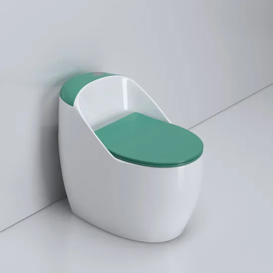 New Arrival Sanitary Ware Green Bathroom Space Saving Waste Trap One Piece Ceramic Toilet Wc Flush Toilets