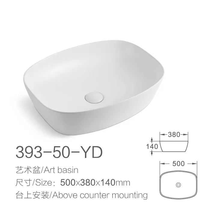 China Wholesale Sanitaryware Art Wash Sink Sanitary Ware Ceramic Bathroom Basin