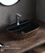 Rectangle Round Gold Wash Above Counter Home Hotel Restaurant Washroom Bathroom Sinks