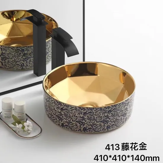China Wholesale Modern Lavatory Sanitary Ware Round Countertop Ceramic Hand Wash Basin Bathroom Sink