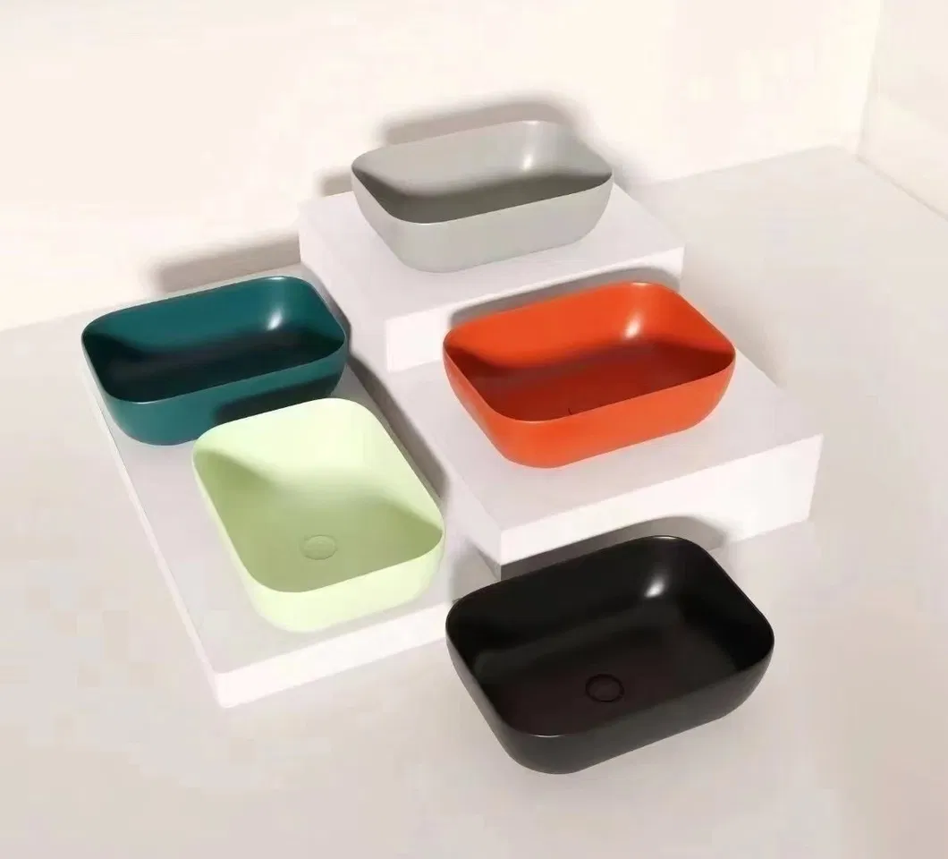 China Wholesale Modern Lavatory Sanitary Ware Round Countertop Ceramic Hand Wash Basin Bathroom Sink