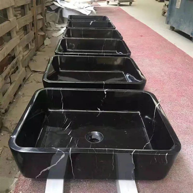 Different Stone Basin Vessel Bathroom Counter Top Marble Sink