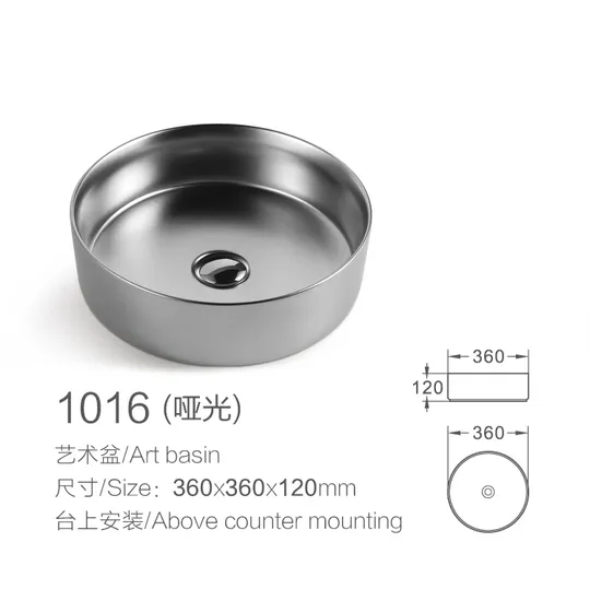 China Manufacturer Customized Sanitary Ware Ceramic Basin Single Tank Wash Basin Bathroom Art Sink