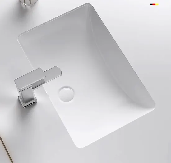 Modern White Ceramic Bathroom Cabinet Basin Pedestal Sink with Cupc Certification