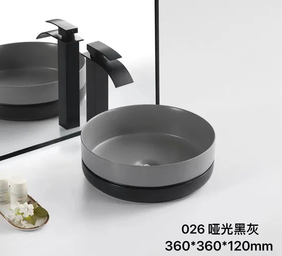 High Quality No Hole Ceramic Oval Bathroom Sink Lavabo Table Top Hand Wash Basin