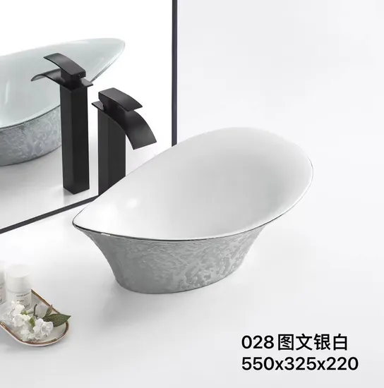 China Wholesale Modern Lavatory Sanitary Ware Round Countertop Ceramic Hand Wash Basin Bathroom Sink