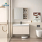 New Design Beautiful Bathroom Furniture Washbasin Cabinet with Ceramic Basin New Color PVC Bathroom Vanity