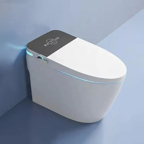 Luxury No Water Pressure Foot Flush Smart Toilet Automatic Intelligent Wc with Remote Control