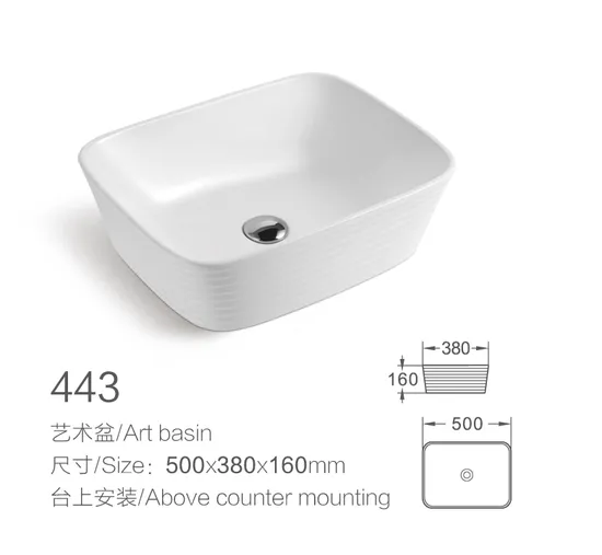 China Wholesale Sanitaryware Art Wash Sink Sanitary Ware Ceramic Bathroom Basin