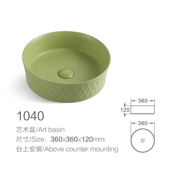 China Wholesale Hotel Sanitary Ware Ceramic Bathroom Furniture Art Wash Sink Basin
