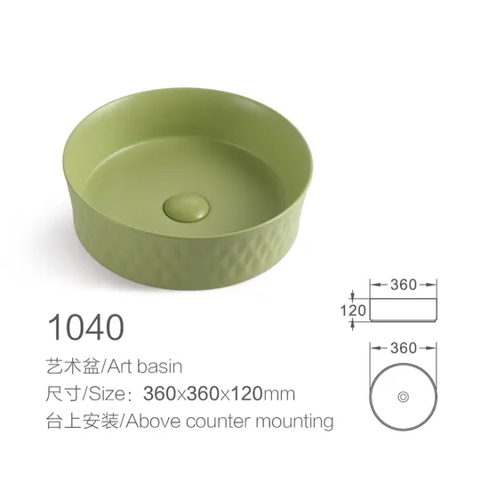 China Wholesale Hotel Sanitary Ware Ceramic Bathroom Furniture Art Wash Sink Basin