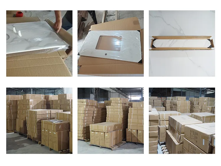 Modern Style Home Furniture Sanitary Ware Water Resistant Aluminum Cabinet Set Bathroom Vanity