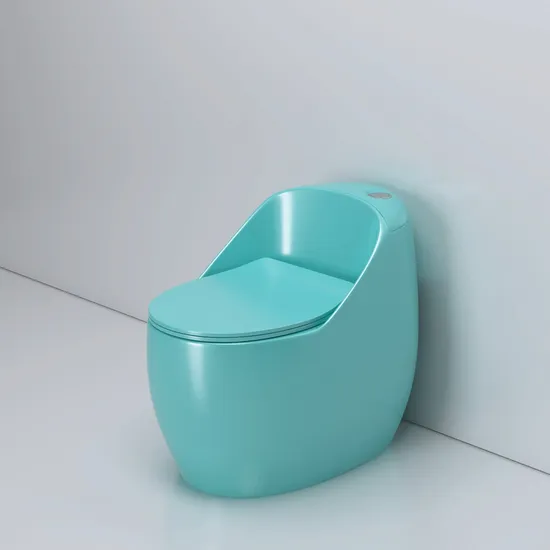 Sanitary Ware Ceramic Shape Green Toilet Portable Toilet Siphonic Jet Flushing Toilet Bowl Saving Water Bathroom One Piece Toilet