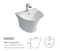 Sanitary Ware Bathroom Ceramic Sink Wall Hung Lavabo Wash Basin