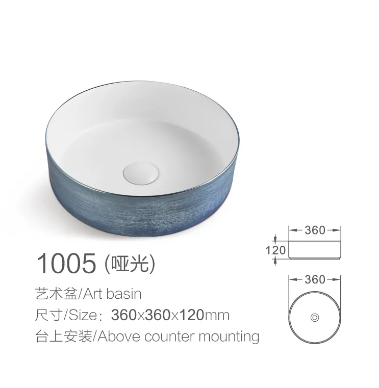 China Wholesale Sanitary Ware Unique Design Ceramic Wash Basin Bathroom Basin Matte Bathroom Sink