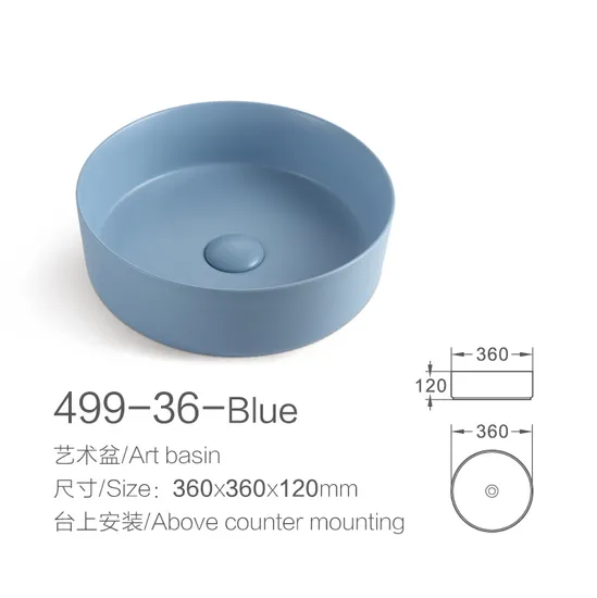 Ceramic New Products Green Kitchen Bathroom The Latest Design Multi-Color Sanitaryware Sink Art Basin