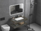 Customized LED Smart Mirror Customized Size Color Basin Bathroom Vanity Cabinet