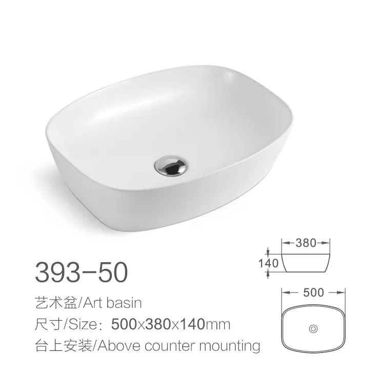 China Wholesale Sanitaryware Art Wash Sink Sanitary Ware Ceramic Bathroom Basin