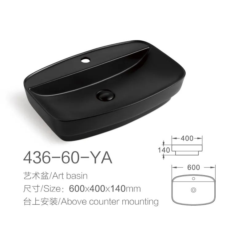 China Wholesale Sanitaryware Art Wash Sink Sanitary Ware Ceramic Bathroom Basin