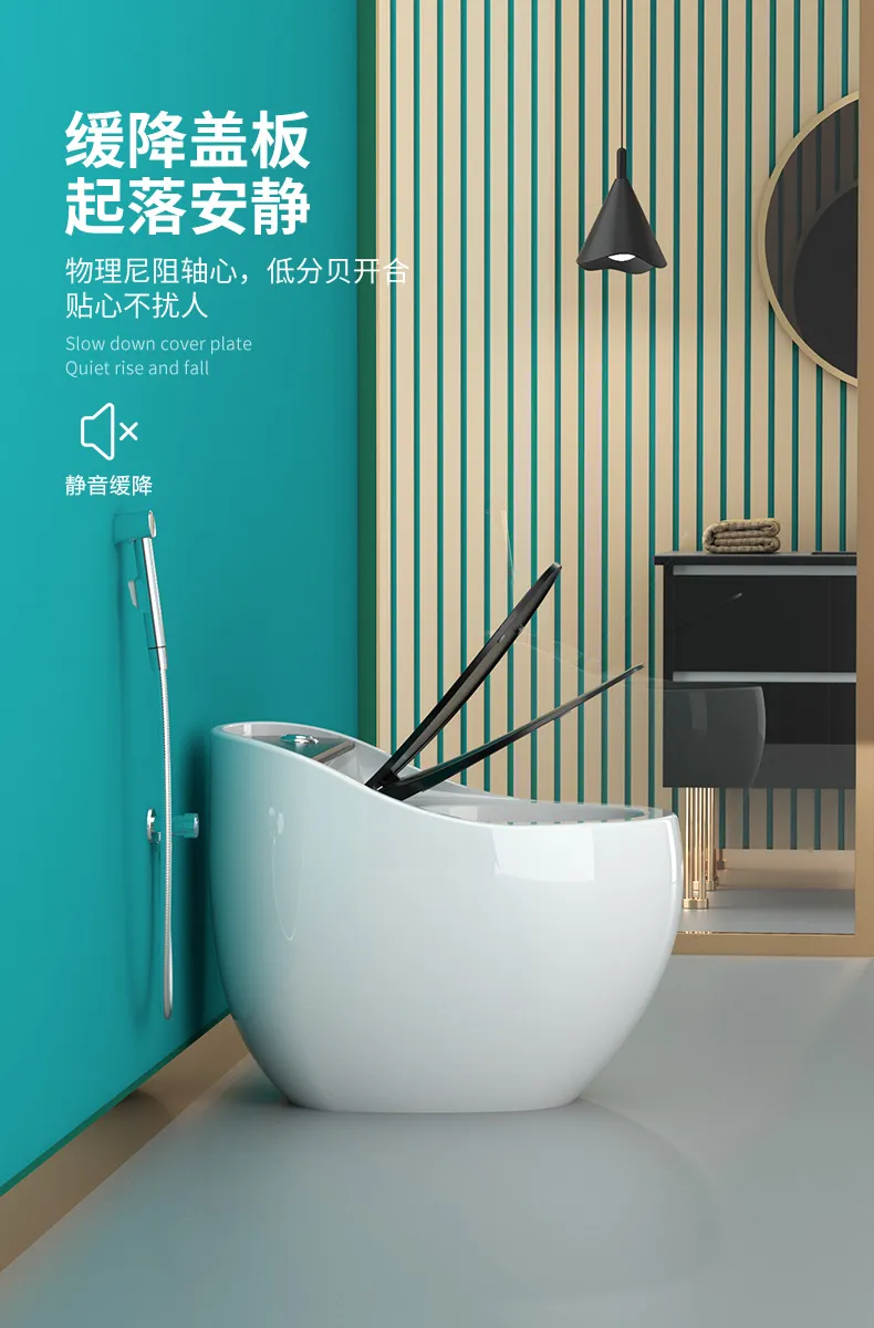 Modern Bathroom Wc Ceramic Water Closet Bowl Floor Mounted Porcelain Matt Black One Piece Toilet with Waste Pipe