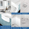 33′′ X 20′′ Farmhouse Kitchen Sink Curved Apron Front White Fireclay Ceramic Porcelain Single Bowl Farmer Kitchen Sink Basin