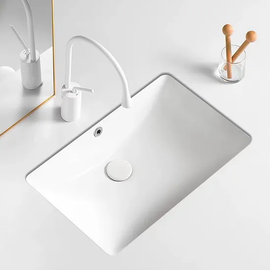 Economical Sanitary Ware Basin Ceramic Bathroom Sink with Popular Design and Discounted Price