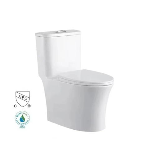 Inodoro Hot Sale North America Tall Parts S-Trap Siphonic Cupc One Piece Toilet White Ceramic Bathroom Wc Toilet
