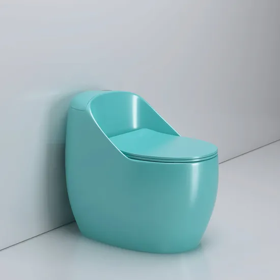 Sanitary Ware Ceramic Shape Green Toilet Portable Toilet Siphonic Jet Flushing Toilet Bowl Saving Water Bathroom One Piece Toilet
