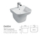 Sanitary Ware Bathroom Ceramic Sink Wall Hung Lavabo Wash Basin