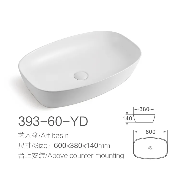 China Wholesale Sanitaryware Art Wash Sink Sanitary Ware Ceramic Bathroom Basin