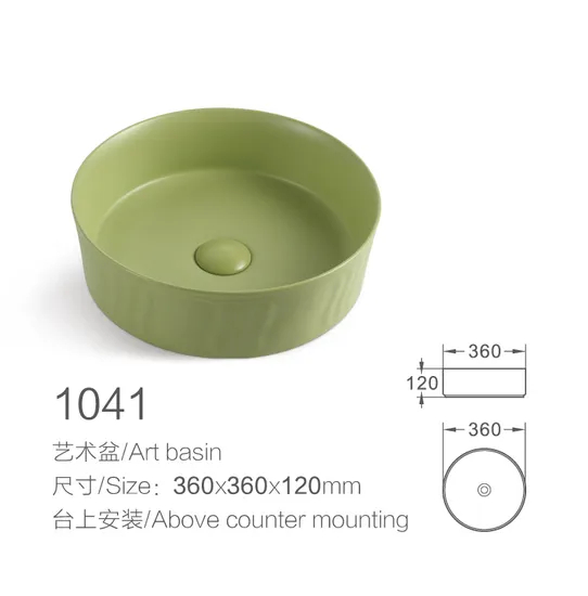 China Wholesale Hotel Sanitary Ware Ceramic Bathroom Furniture Art Wash Sink Basin