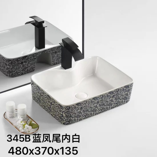 Custom European Standard Ceramic Art Basin for Bathroom